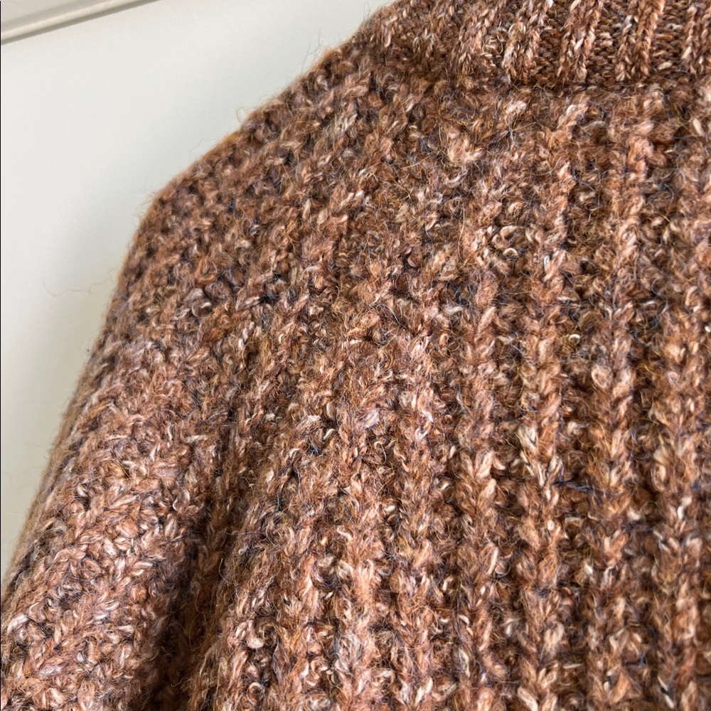 NWT Lucky Brand Brown Knit Sweater - Picture 6 of 7